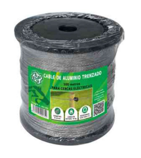 Cable de Aluminio Trenzado 1,8mm 500m para Cercas Eléctricas